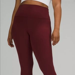 Lulu Lemon Aligns - Red Merlot - Size 2